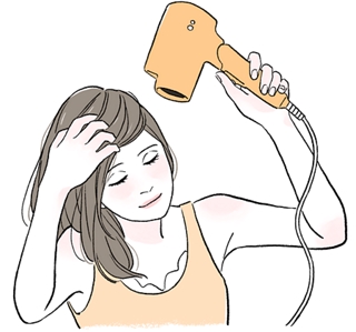 正しい乾かし方・スタイリングの手順