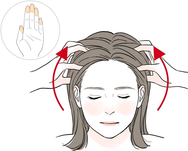 頭皮マッサージの効果と方法